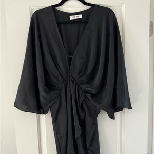 Vici Do + Be Black Satin Dress
